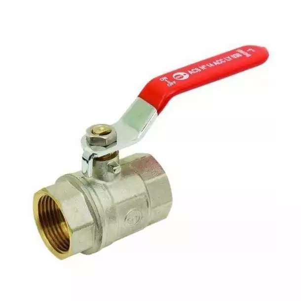 Vanne à sphère inox 2 voies Femelle/Femelle diamètre 8mm 1/4''