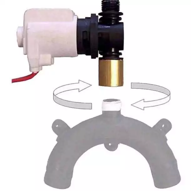 Electrovanne 12/24V pour coude ventilé sur WC électrique série 37010