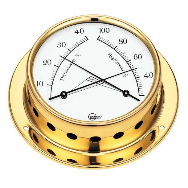 Thermometre Hygrometre laiton diamètre 85mm