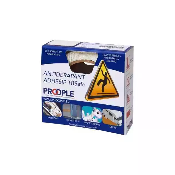 Antidérapant TBS 10 40mm x 3m C.08 Noir auto-adhésive