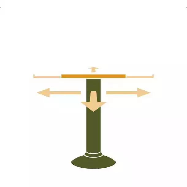 Support de table T-System X-Move déport 200mm