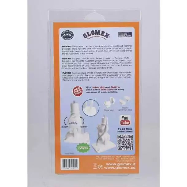 Rotule de pont nylon à molette RA135 support pour antenne