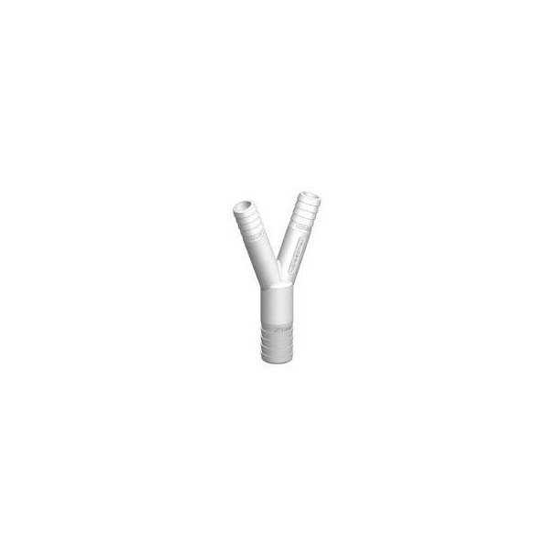 RACCORD Y RÉDUCTEUR cannelée 19MM - 19MM - 25MM BLANC