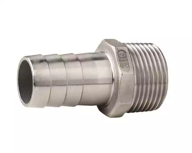 Raccord Inox cannelé et fileté 2" diamètre 50mm
