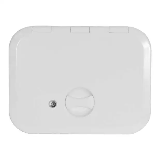 Porte d'equipet Europa 280x375mm avec serrure blanc