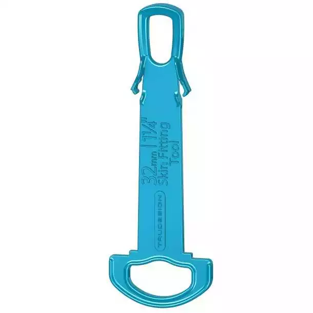 Outil pour installation de passe-coque 1''1/4 bleu diamètre 32mm