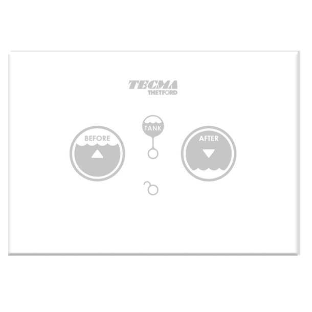 Panneau de commande WC Touch SFT Multifonctions 2 boutons blanc 12/24V