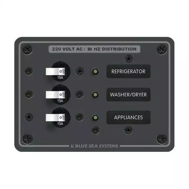 Panneau AC 3 Toggles blancs 230V