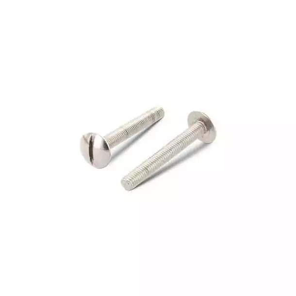 Vis à tête ronde large fendue Poelier Inox A2 Diamètre 5mm L 16mm Vendu par 100