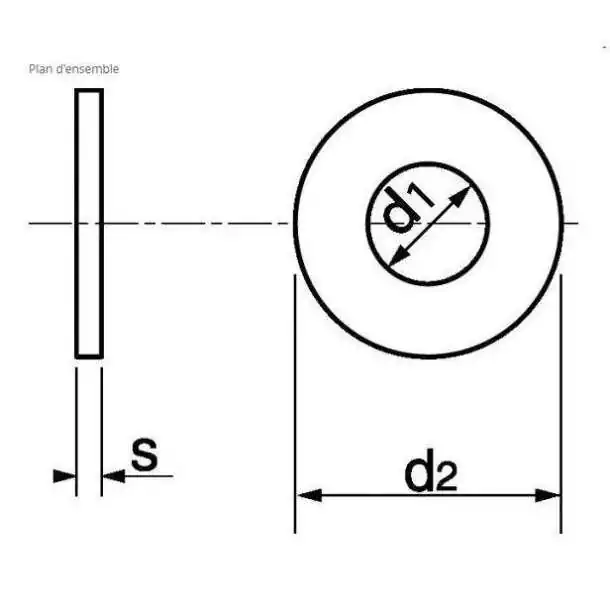 RONDELLE M.U Inox A4 Diamètre 10mm Vendu par 5