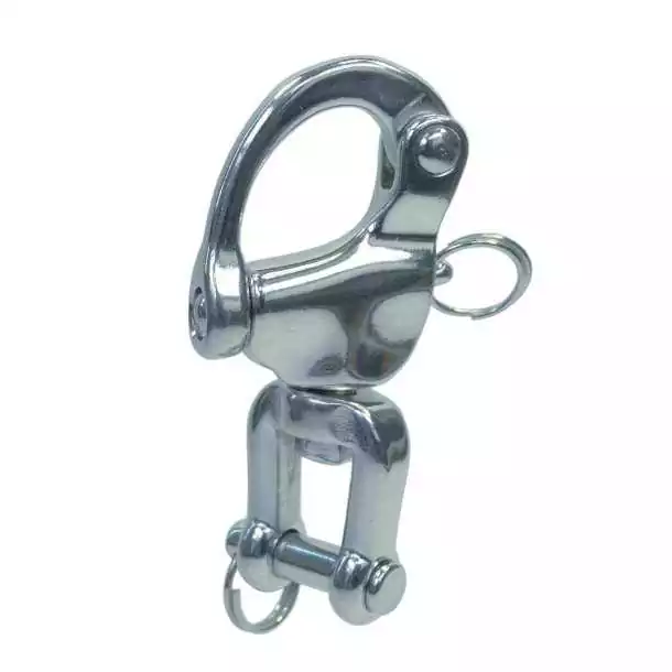 Mousqueton de drisse à chape Longueur 70mm inox