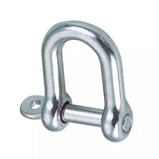 Manille droite axe imperdable A4 diamètre 10mm Manille droite axe imperdable A4 diamètre 10mm