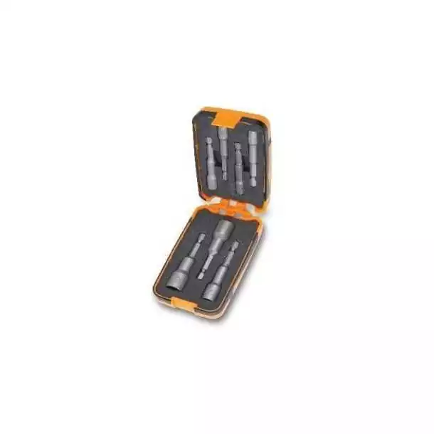 Coffret 7 embouts à douille 6 pans 1/4'' pour visseuse