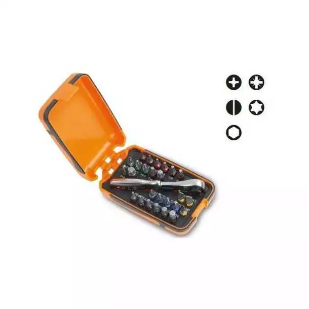 Coffret 25 embouts pour visseuse avec porte douille et cliquet