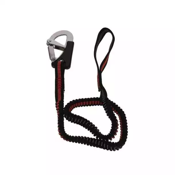 Longe 190cm élastique 1 mousqueton avec boucle