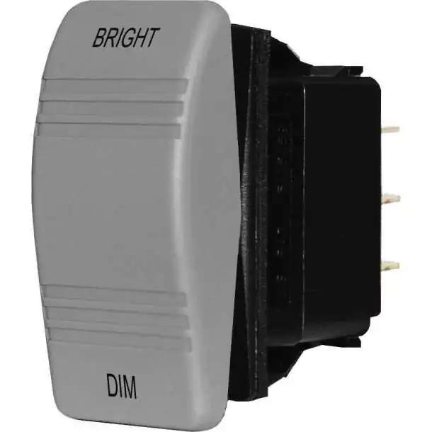 Interrupteur Contura SPDT DIMMER mom-off-mom gris