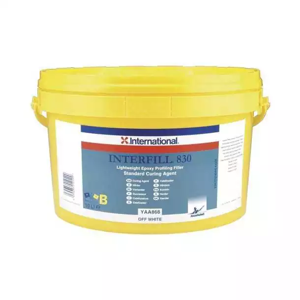 Interfill 830 durcisseur standard 10L coque en acier aluminium et composite