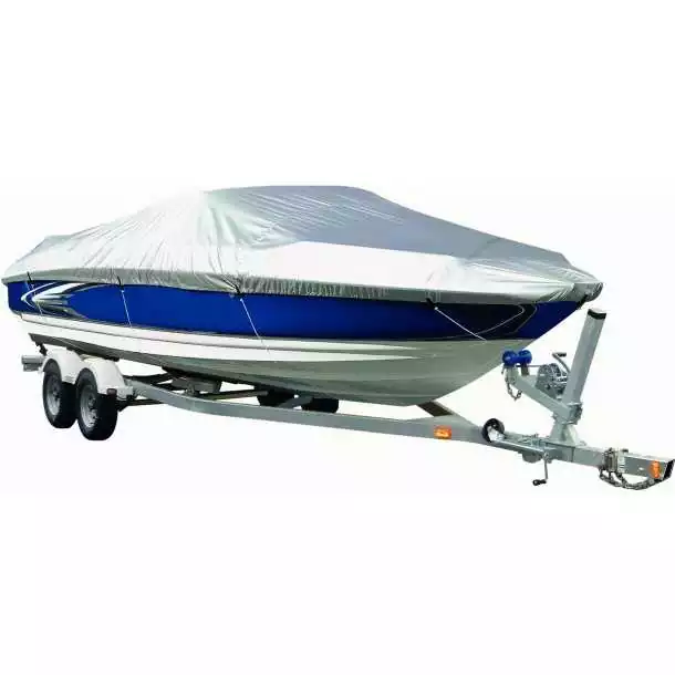 Housse bateau de 6,30 à 7,10m renforcée Largeur 380cm polyester 300D