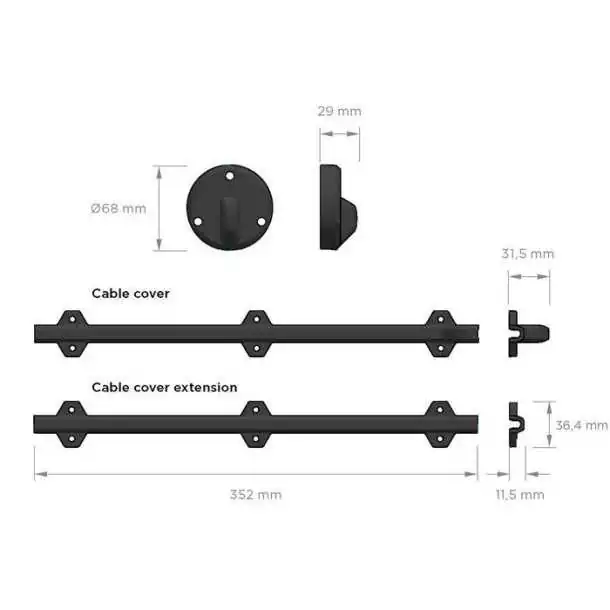 Guide de protection de câbles actuateurs