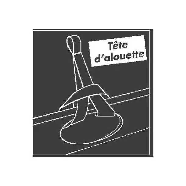 Fixation de poulie ''tête d'alouette'' 1400 daN