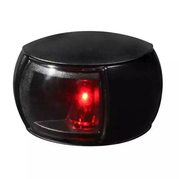 Feu de navigation 112,5° rouge 2mn noir lentille transparente NaviLED 