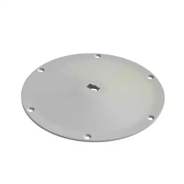 Base acier gris diamètre 245mm H 14 mm pour colonne de table Quick Release