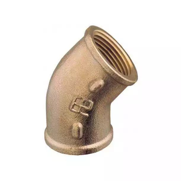 Raccord coudé 45 degrés 1/2" Femelle Femelle 15/15 mm
