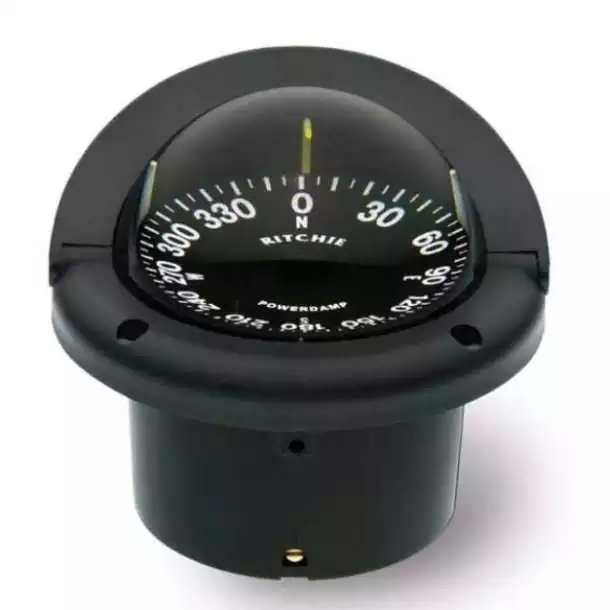 Compas Helmsman HF-742 encastrable noir rose plate diamètre 94mm