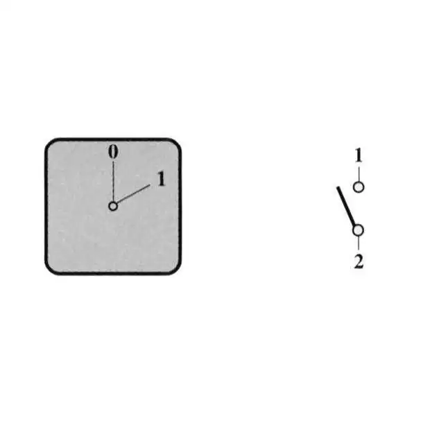 Commutateur à galettes 10A 1 pole 0-1
