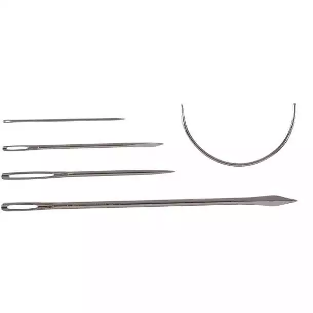 Aiguilles Kit de 5 pour cuir voile toile tapis sac courbe pour bourrelier