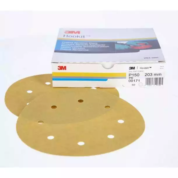 Boite de 50 disques hookit diamètre 203mm P180 8 Trous