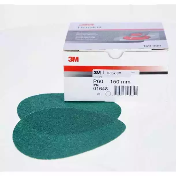 Boite de 50 disques hookit 245 diamètre 150mm P100 sans Trous