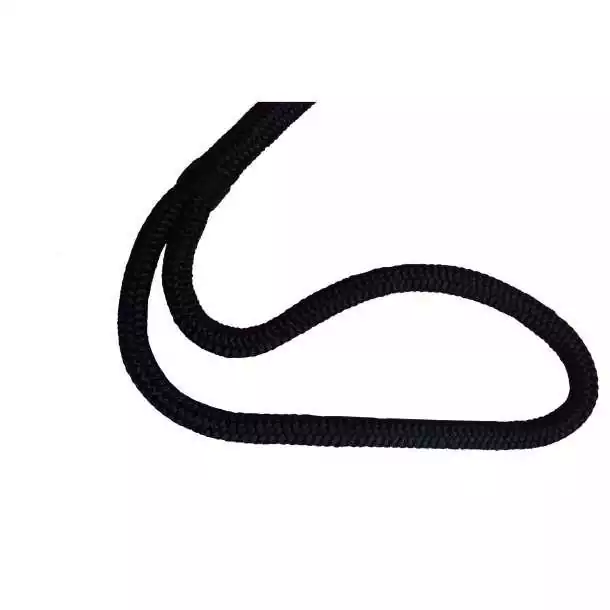 Bosse d'amarrage polyester noir 24 fuseaux diamètre 18mm x 15 mètres avec boucle 1 mètre