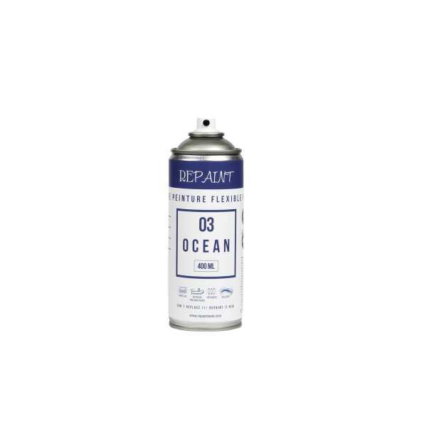 Bombe de peinture Bleu 5005 pour PVC vinyl néoprène et hypalon 400ML