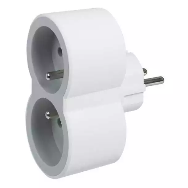 Biplite 2x2 poles avec terre Fiche multiprise
