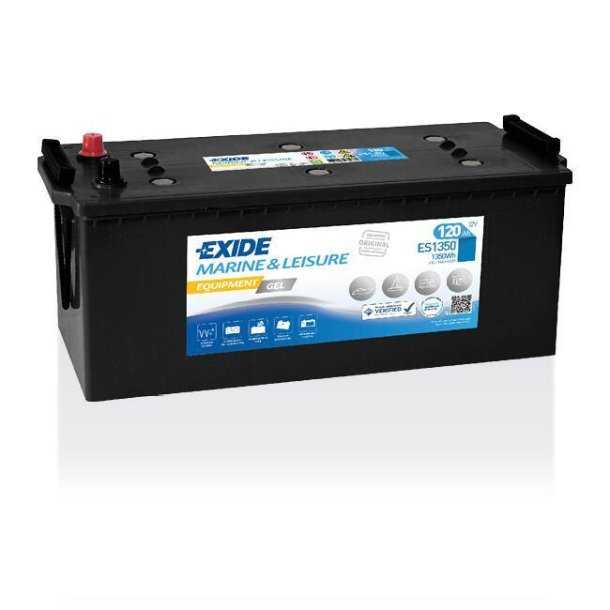 Batterie EXIDE GEL 12V 120A dimensions 513 x 223 x 189mm servitude