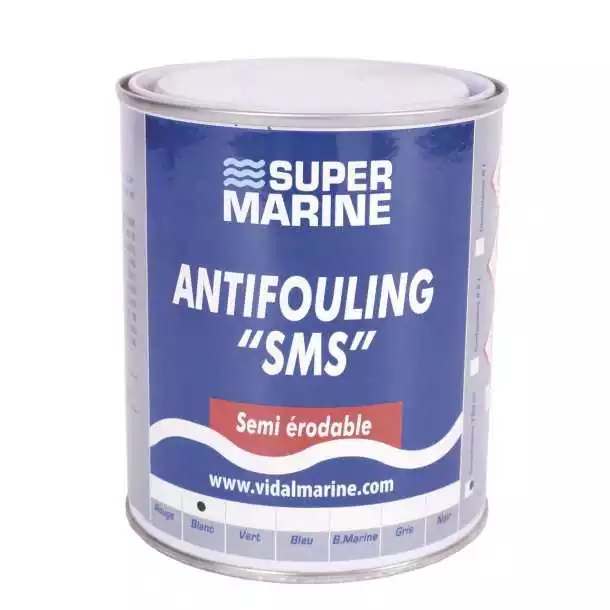 Antifouling semi érodable noir 0,75L coques acier bois et polyester
