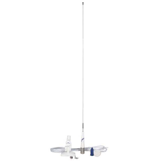 Antenne VHF RA106GRPSB18 3db fibre 0,90m avec câble 18m pour voilier