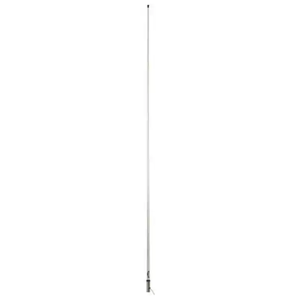 Antenne VHF RA1225HP 6db fouet fibre 2,4m câble 6m embase inox Antenne VHF RA1225HP 6db fouet fibre 2,4m câble 6m embase inox