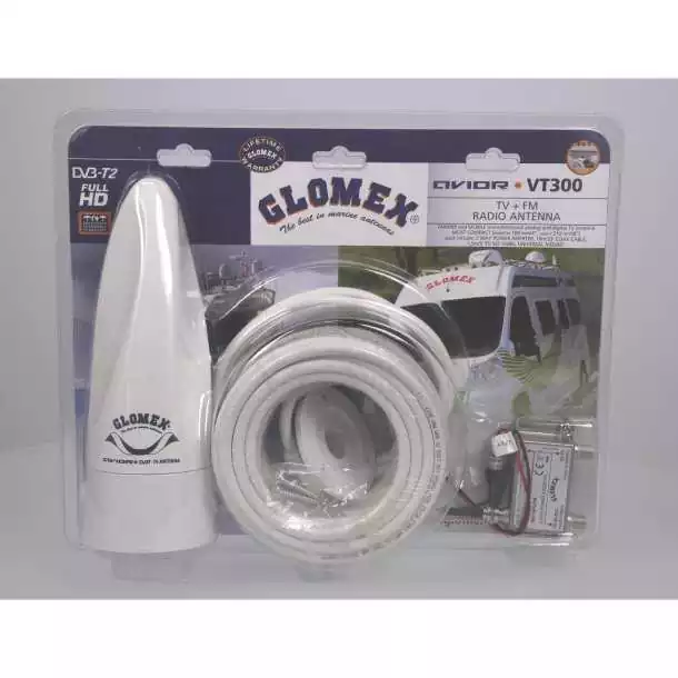 Antenne TV AM FM AVIOR VT300 24,5db avec câble 10m