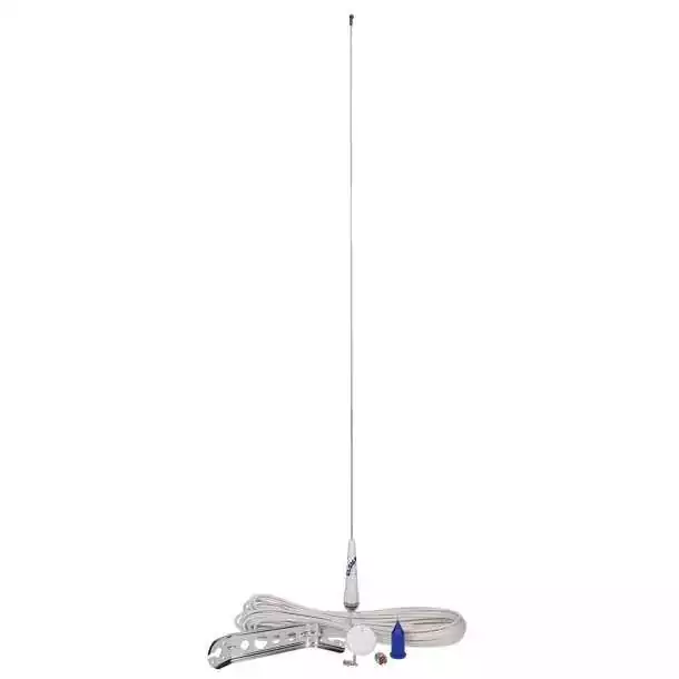 Antenne VHF RA106 SLSSB25 3db inox 0,90m câble 25m pour voilier