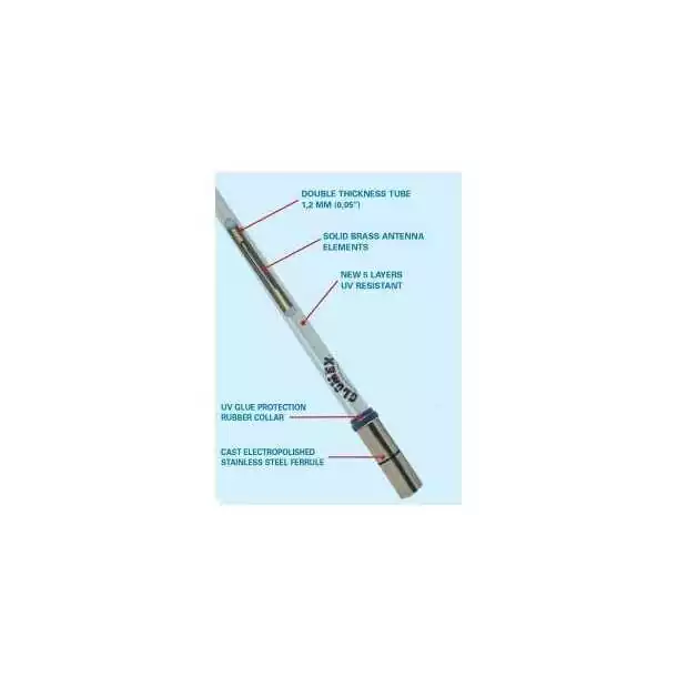Antenne Glomeasy AIS RA1225FMEAIS 6db fibre 2,4m FME