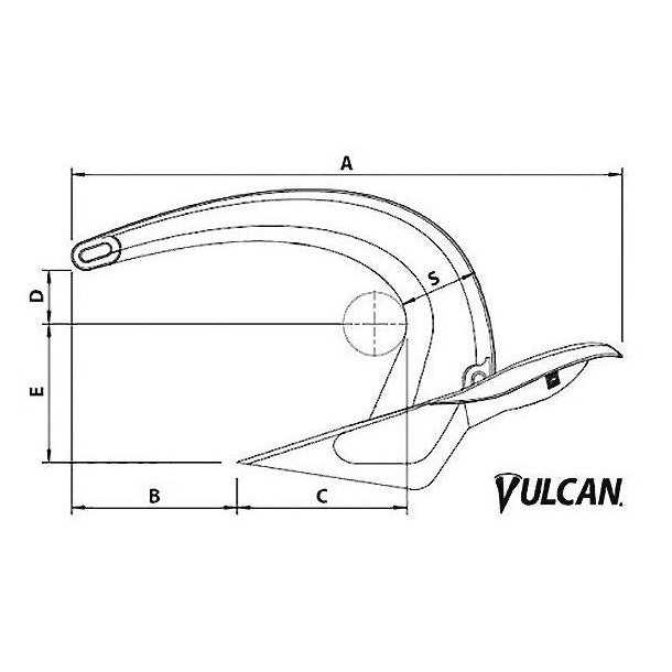 Ancre ROCNA Vulcan acier galvanisé 9kg