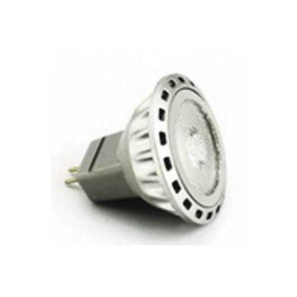 Ampoule MR11 8-35V 2W 30° 1 LED blanc froid diamètre 35x33mm