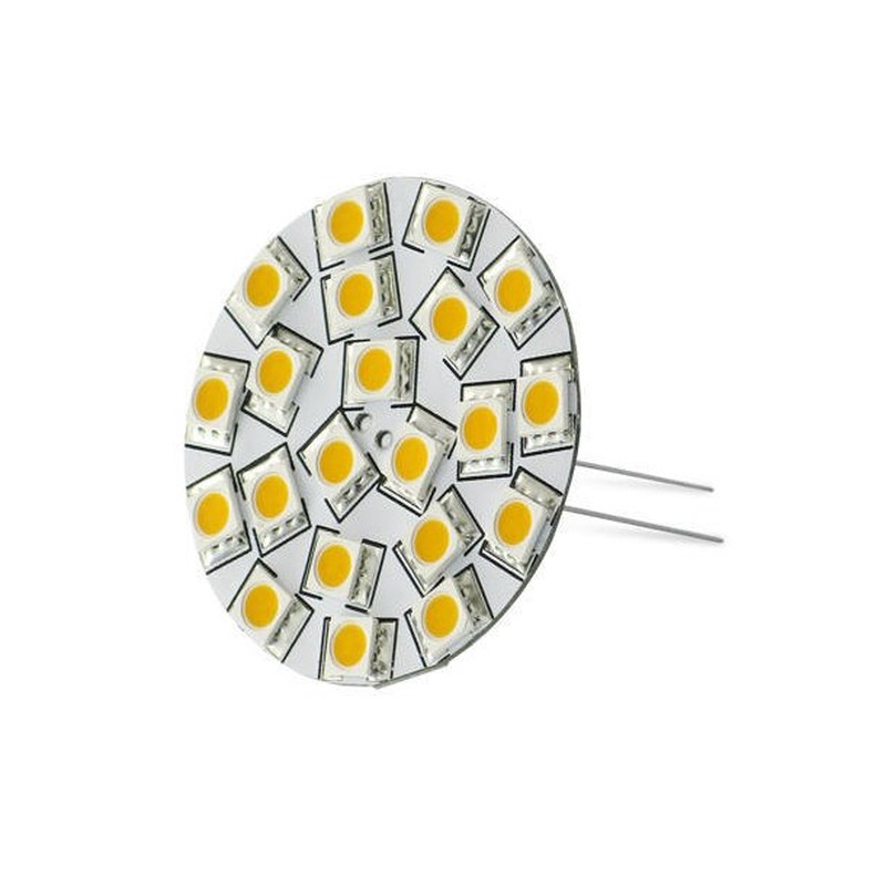 Ampoule G4 verticale 835V 3W 21 LED blanc chaud diamètre 35mm