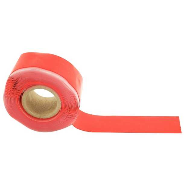 Rouleau silicone rouge Largeur 2,55cm x ép 0,5mm x long 3,65m