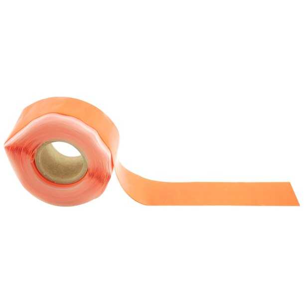 Rouleau silicone orange Largeur 2,55cm x ép 0,5mm x long 3,65m