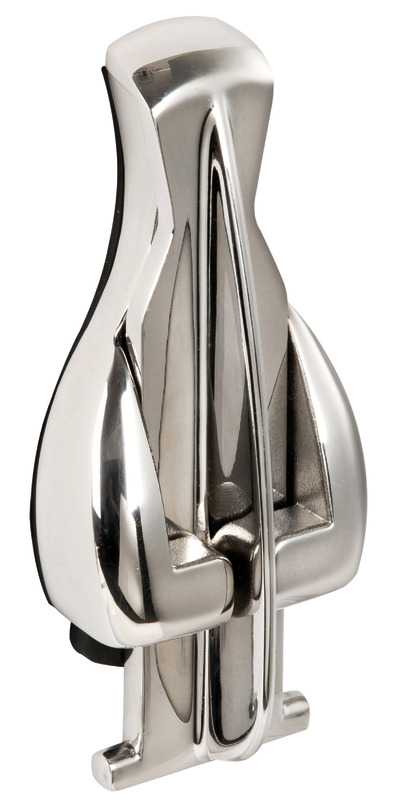 Marche pliable inox 316 poli miroir antidérapante pour mâts en aluminium
