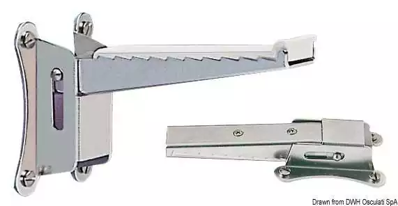Marche de mat pliable en inox revêtement antidérapant en nylon souple