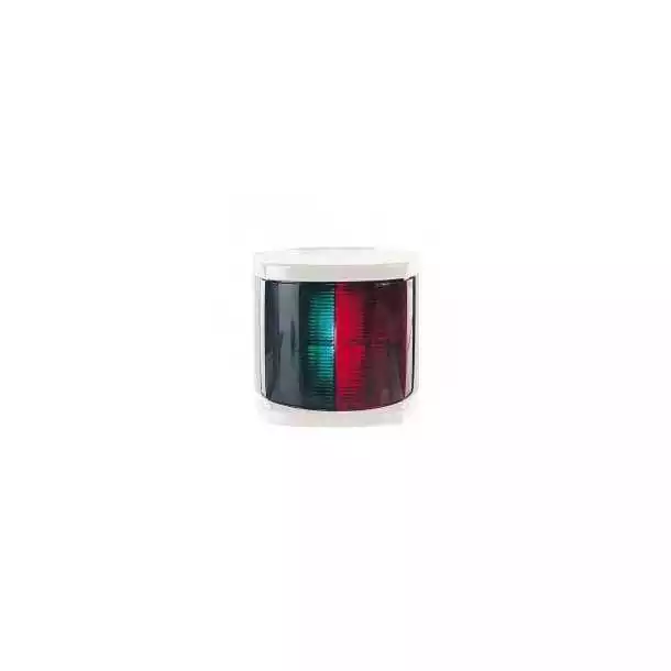 Feu bicolore 2 x 112,5 degrés rouge/vert Portée 2 NM Boîtier blanc